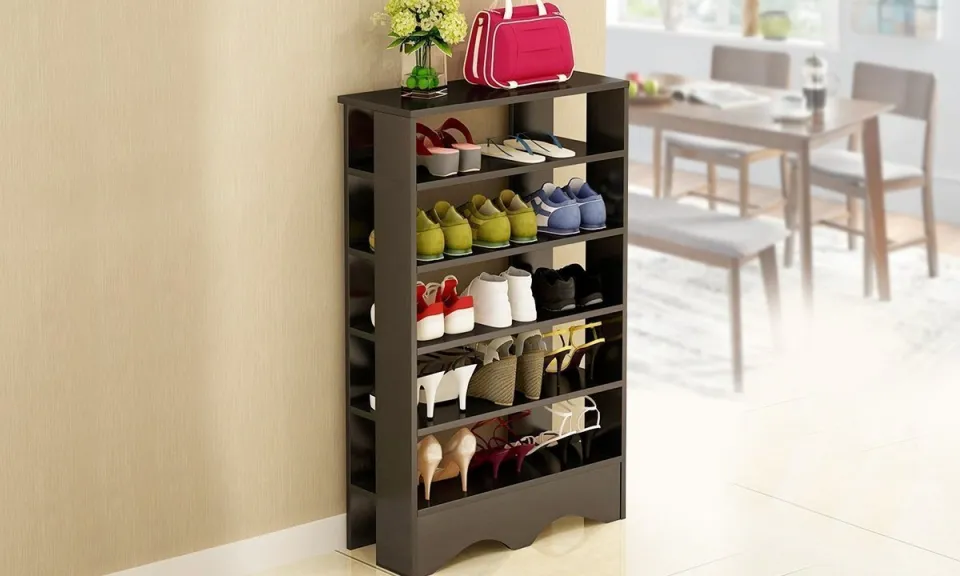 Five Tier Wooden Shoe Cabinet - product image 4
