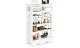 Five Tier Wooden Shoe Cabinet thumbnail 1