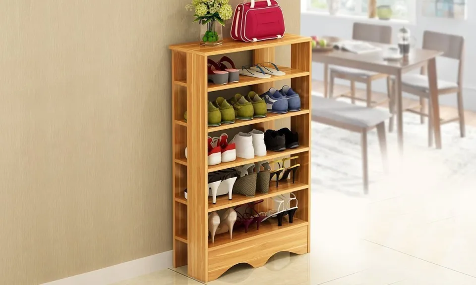 Five Tier Wooden Shoe Cabinet - product image 3
