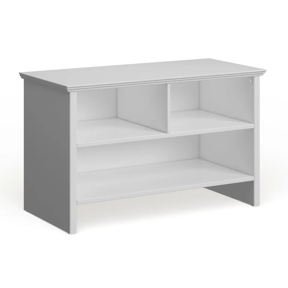 White Ivory Wood Shoe Bench - product image 3
