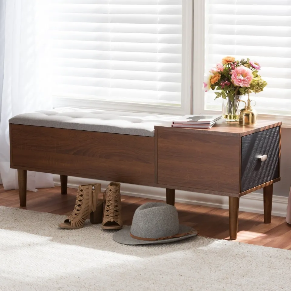 1-Drawer Shoe Storage Bench - product image 1