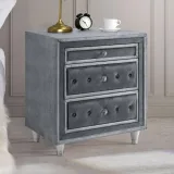 Zavior Antonella 3-Drawer Upholstered Nightstand thumbnail 6