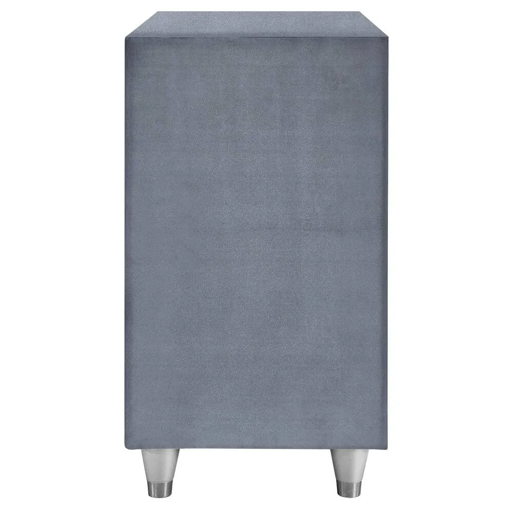 Zavior Antonella 3-Drawer Upholstered Nightstand