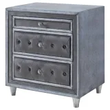 Zavior Antonella 3-Drawer Upholstered Nightstand thumbnail 3