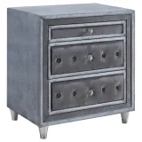 Zavior Antonella 3-Drawer Upholstered Nightstand thumbnail 5