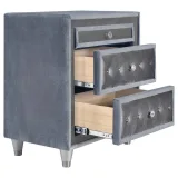 Zavior Antonella 3-Drawer Upholstered Nightstand thumbnail 8