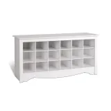 White Shoe Storage Cubie Bench thumbnail 3