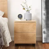 Zavior Musehome Mix Colour Solid Wood Nightstand thumbnail 4