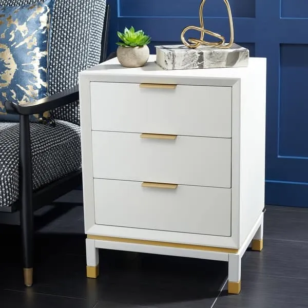 Zavior Baskin 3-Drawer Nightstand Accent Table