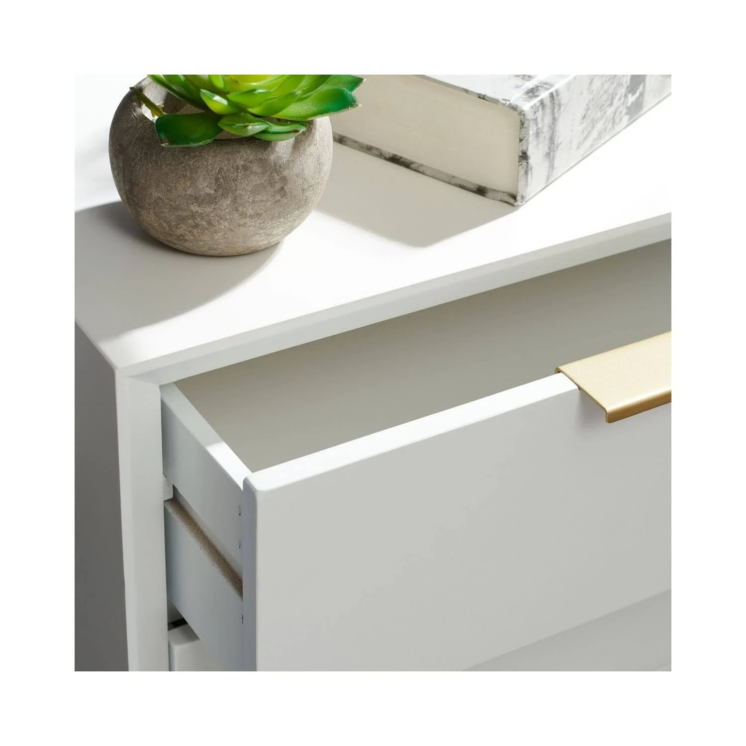 Zavior Baskin 3-Drawer Nightstand Accent Table