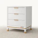 Zavior Baskin 3-Drawer Nightstand Accent Table thumbnail 1