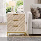 Zavior 3-Drawer Bedroom Nightstand thumbnail 2
