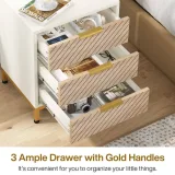 Zavior 3-Drawer Bedroom Nightstand thumbnail 7