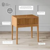 Zavior Jasper Mid-Century Modern Nightstand thumbnail 6