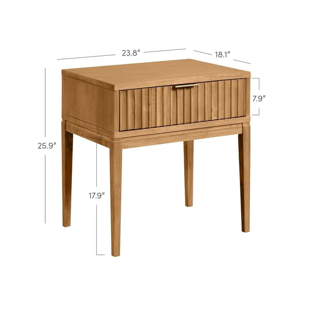 Zavior Jasper Mid-Century Modern Nightstand