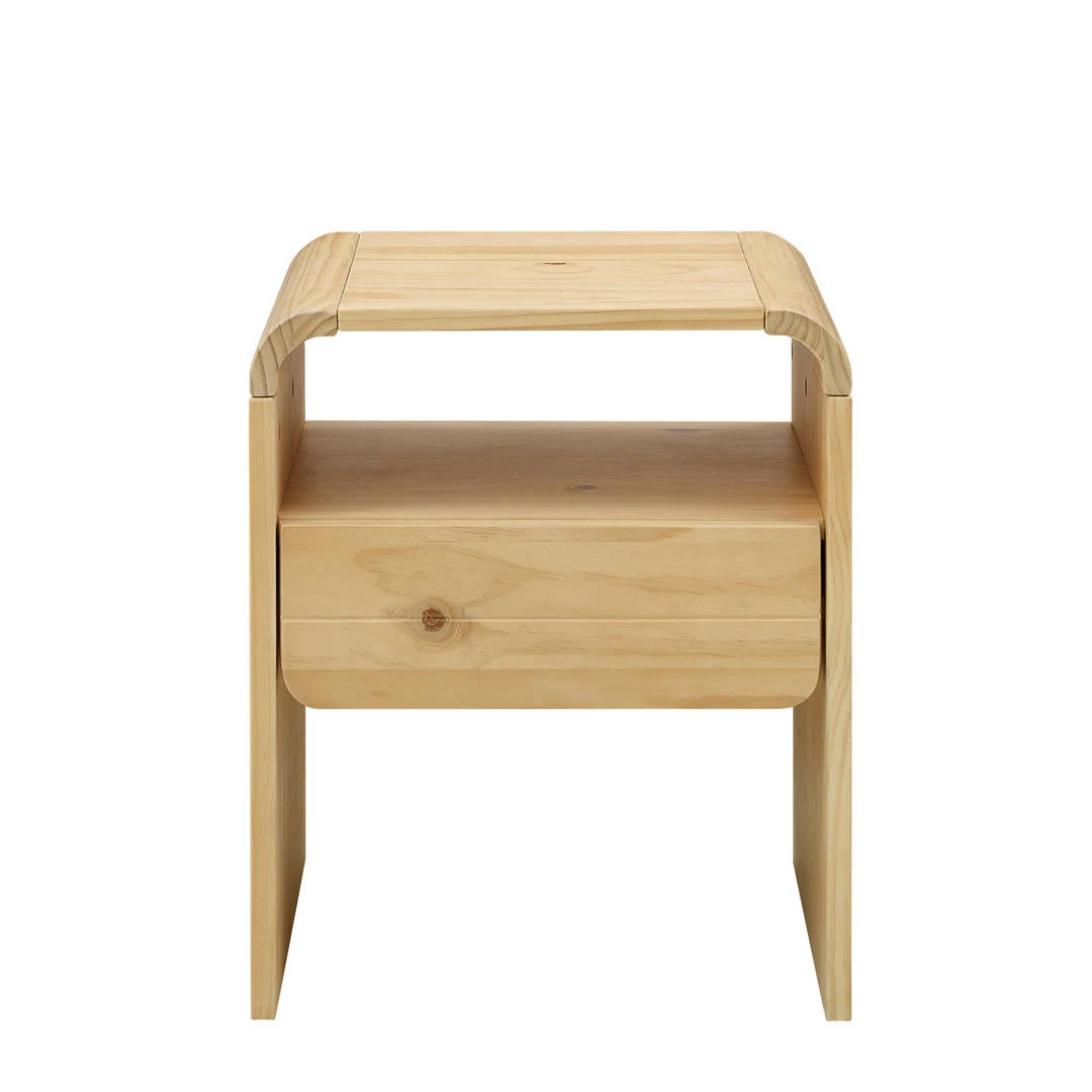 Zavior Musehome Modern Wood Nightstand