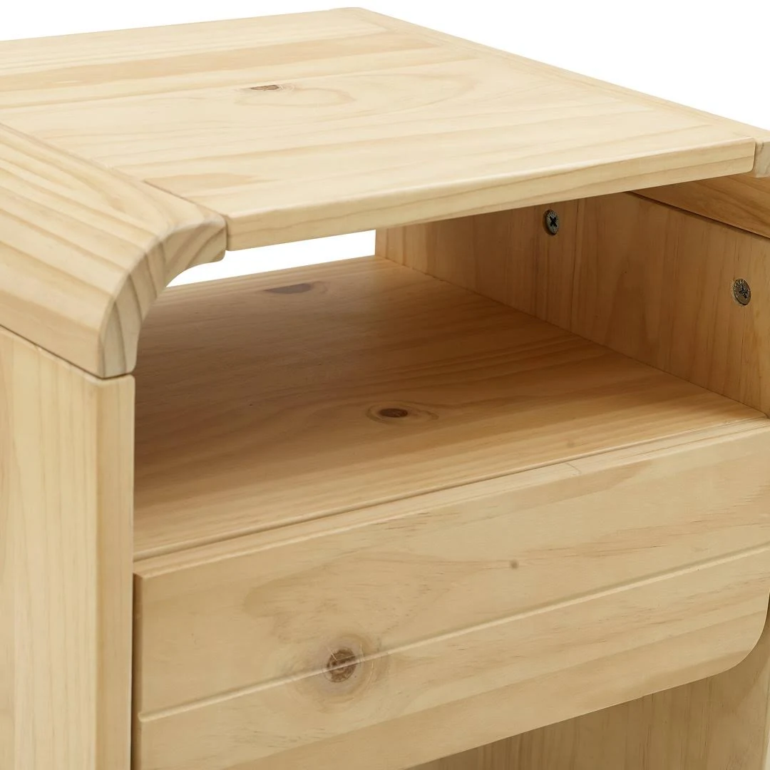 Zavior Musehome Modern Wood Nightstand