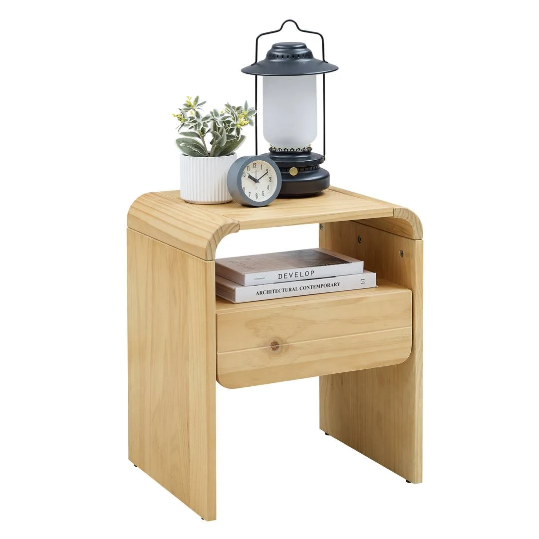 Zavior Musehome Modern Wood Nightstand