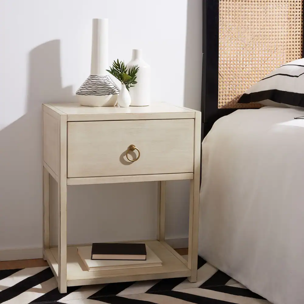 Zavior Yudi 1-Drawer 1-Shelf Accent Table Nightstand
