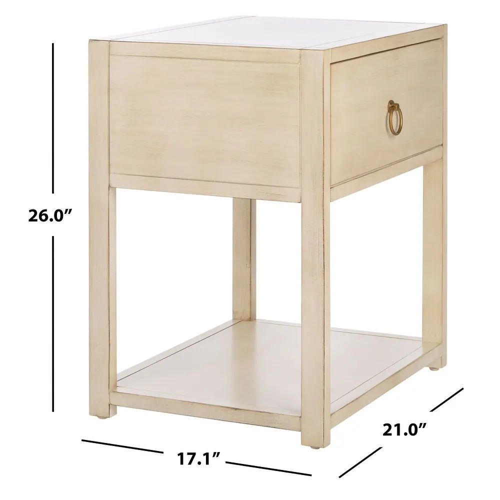 Zavior Yudi 1-Drawer 1-Shelf Accent Table Nightstand