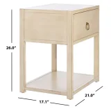Zavior Yudi 1-Drawer 1-Shelf Accent Table Nightstand thumbnail 5