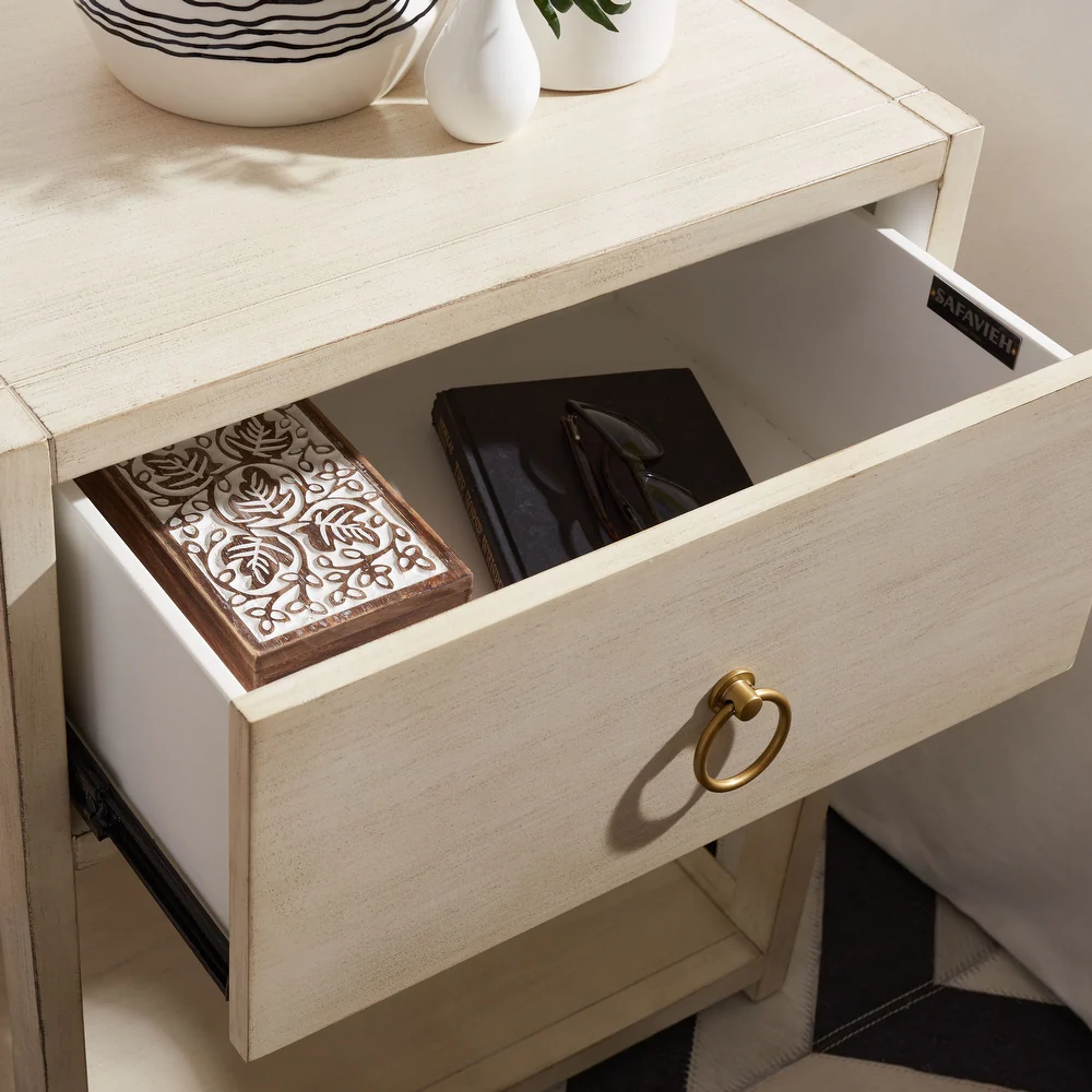 Zavior Yudi 1-Drawer 1-Shelf Accent Table Nightstand