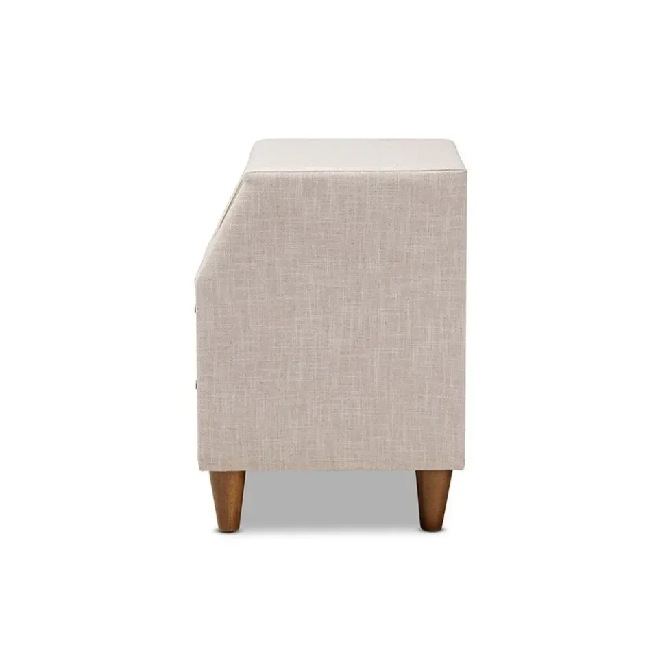 Zavior Claverie Mid-Century Fabric Upholstered Nightstand - product image 5