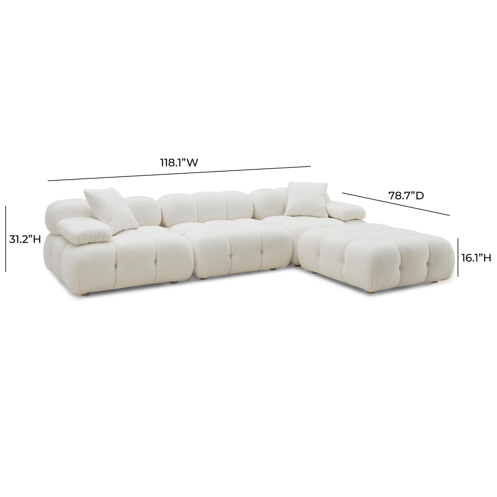 Serene Modular Corner Sectional Sofa thumbnail 8