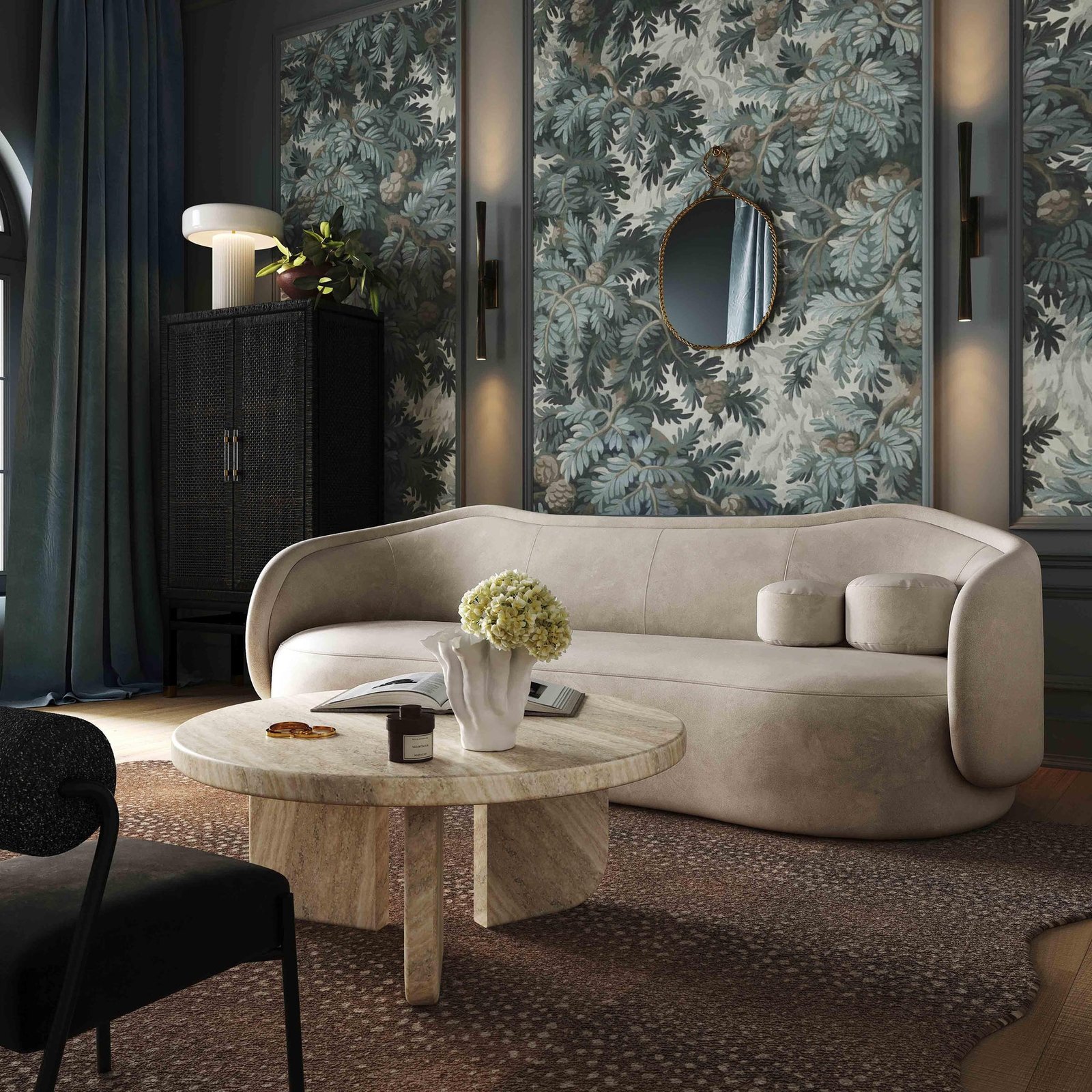 Aurelia Velvet Sofa