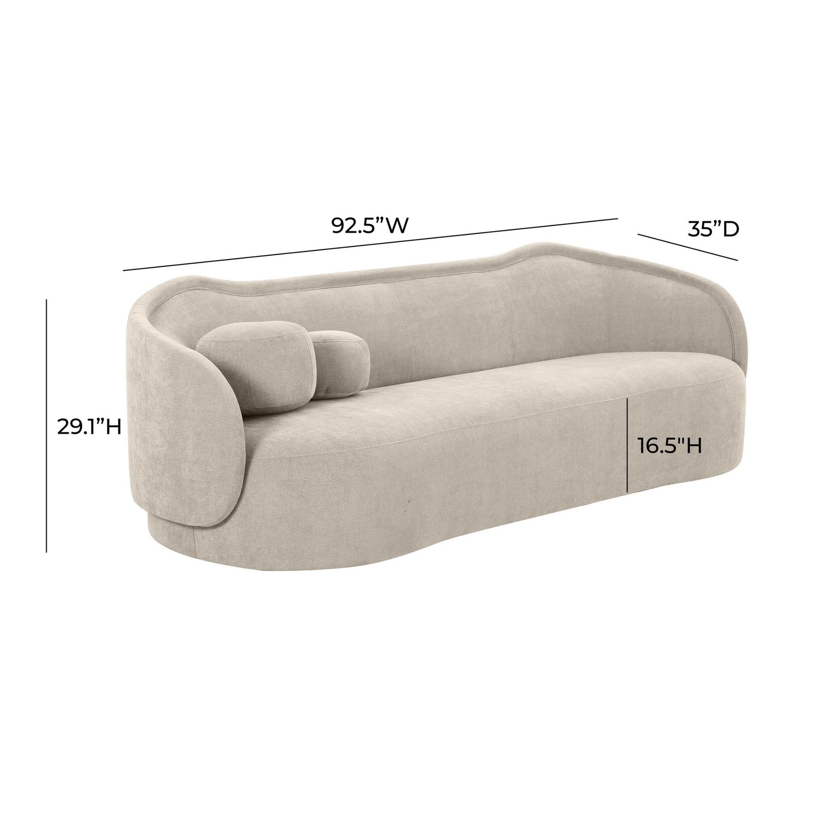 Aurelia Velvet Sofa - product image 5