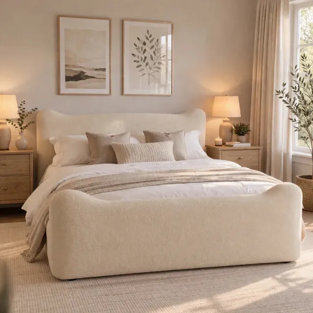 Haven Bouclé Bed