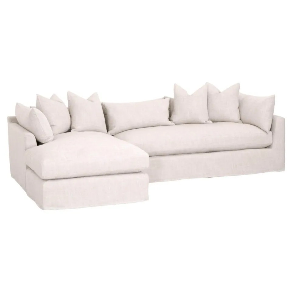 Brighton Right-Facing Slipcovered Sectional Sofa - product image 3
