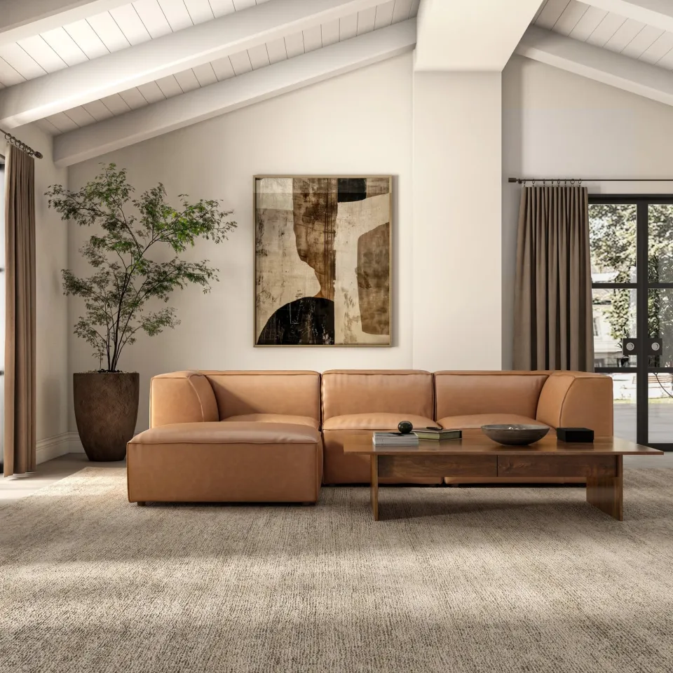Sierra Modular Faux Leather Sectional Sofa - product image 5
