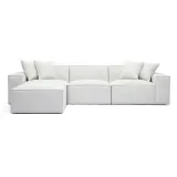 Monroe Velvet Right-Hand Sectional Sofa thumbnail 5