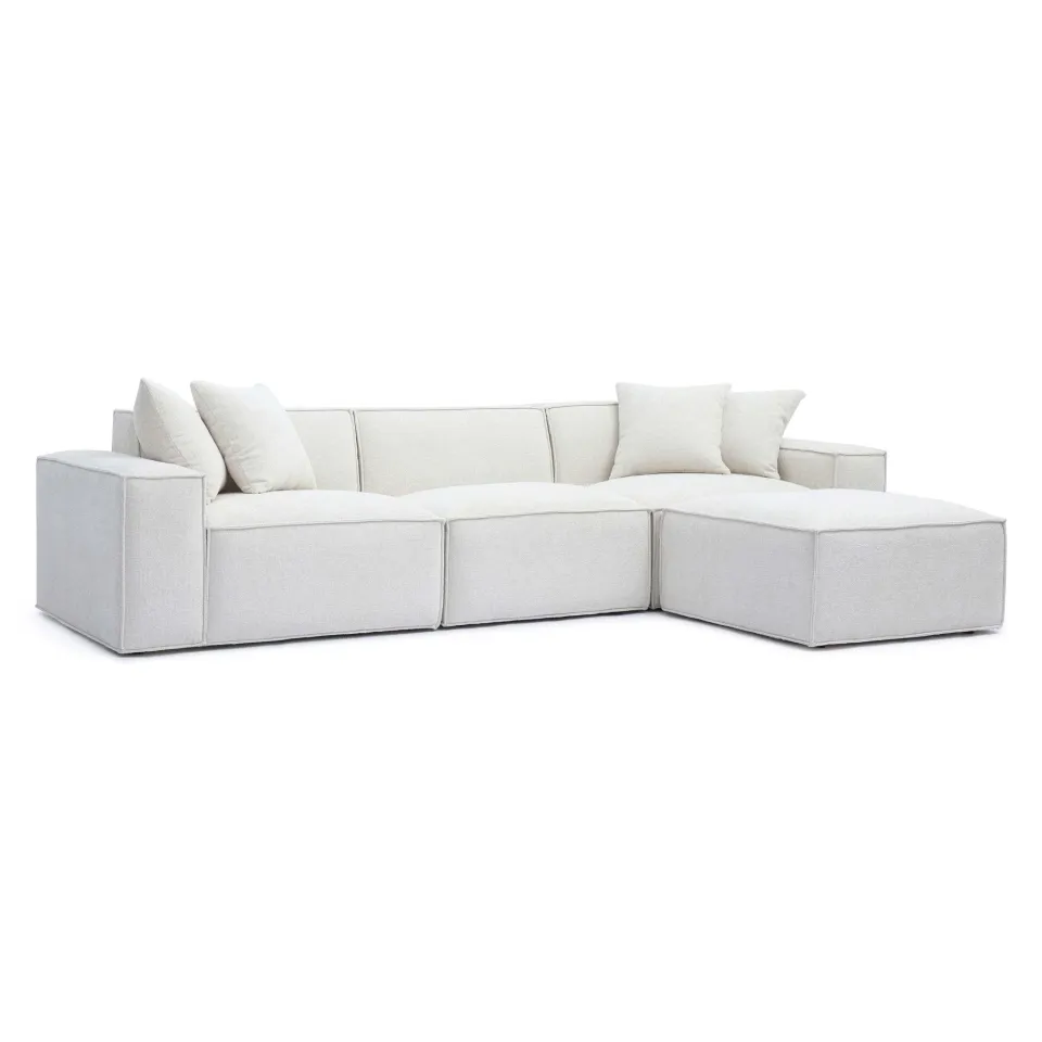Monroe Velvet Right-Hand Sectional Sofa - product image 4