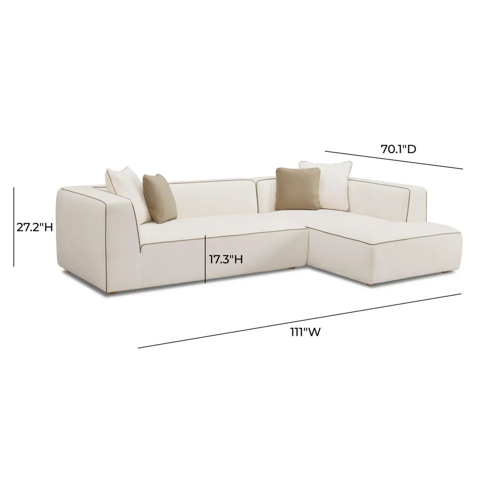 Verona Linen Modular Sectional Sofa - product image 4