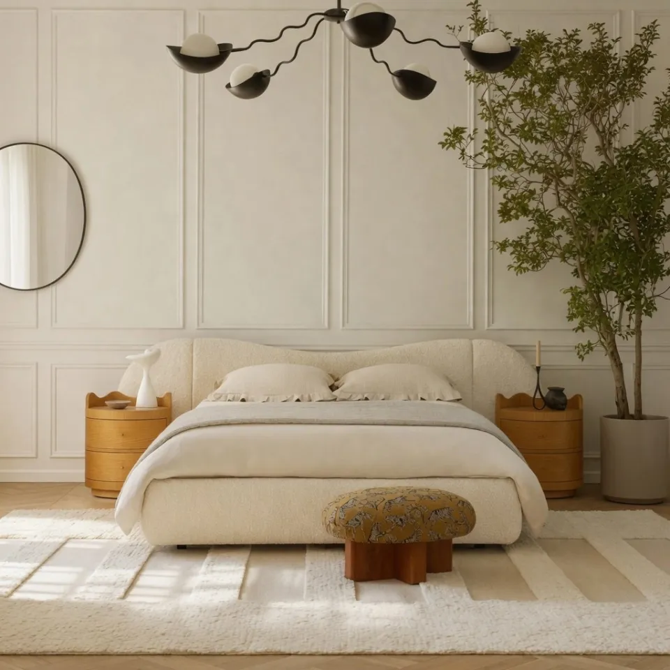 Isabelle Bouclé Bed - product image 1