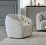Mira Bouclé Accent Chair thumbnail 1