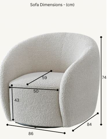 Mira Bouclé Accent Chair - product image 4