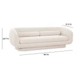 Simone Cream Boucle Sofa. thumbnail 5