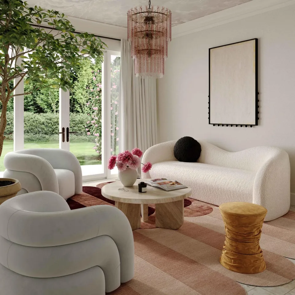 Siena Shearling Sofa - product image 1