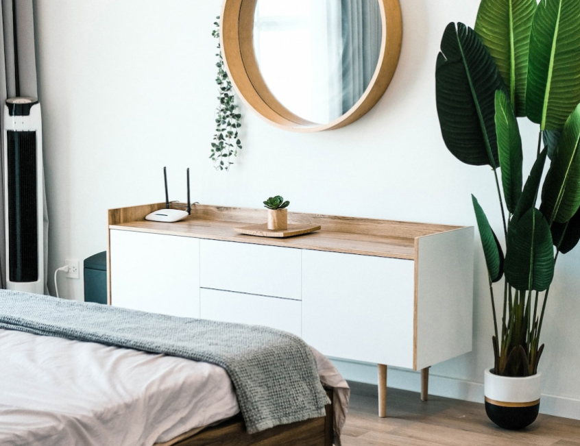 Warm neutral luxury living room styling