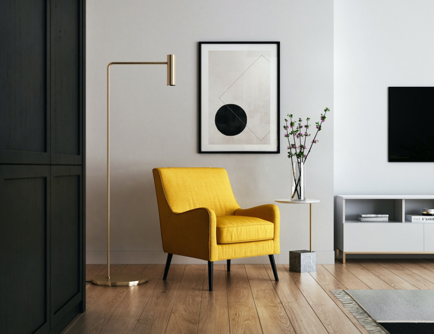 Modern dining set in a premium interior